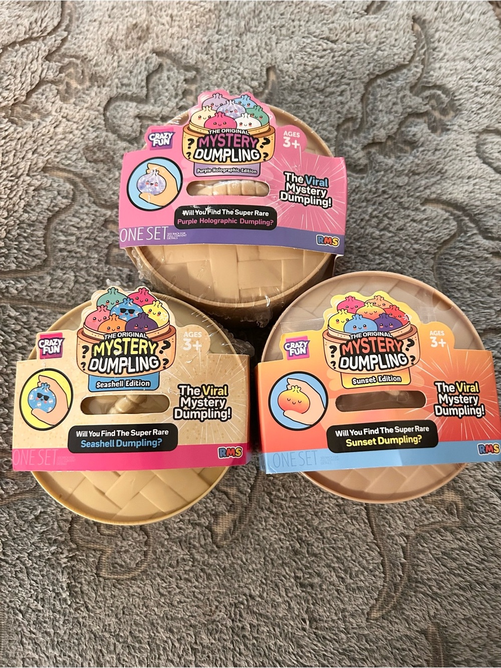 RMS Mystery Dumplings - Seashell, Sunset, and Purple Holographic Bundle